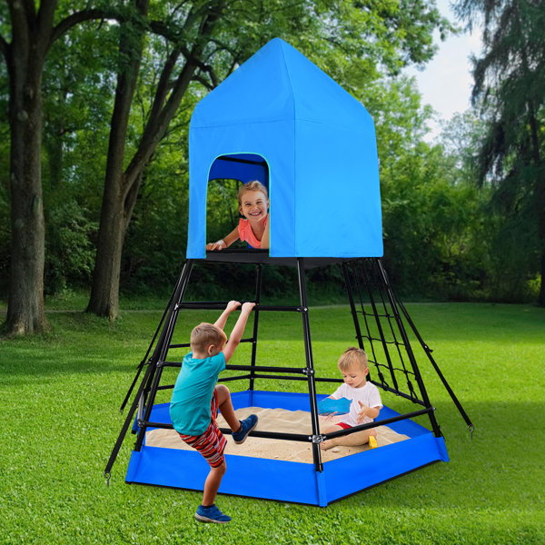 Klo Kick Jungle Gym with Monkey Bars, Play Tent for Backyard & Reviews